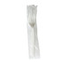 BOARDWALK FORKWHPSIW Heavyweight Wrapped Polystyrene Cutlery, Fork, Plastic, White, 1,000/Carton
