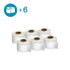 Dymo 2050812 Label Maker Label: White, Paper, 3-13/32" OAL, 9/16" OAW, 6 Roll