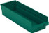 LEWISBins+ SB186-4SE Grn Plastic Hopper Shelf Bin: Green