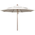 California Umbrella 194061619766 Patio Umbrellas; Fabric Color: Canvas ; Base Included: No ; Fade Resistant: Yes ; Diameter (Feet): 11 ; Canopy Fabric: Pacifica