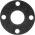 USA Industrials BULK-FG-5110 Flange Gasket: For 2-1/2" Pipe, 2-7/8" ID, 7" OD, 1/16" Thick, Aramid with Neoprene Binder