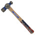 Vaughan 770-TC016 Commercial Ball Pein Hammer, Hickory Handle, 13-3/4 in, Forged Steel 16 oz Head