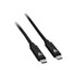 V7 V7UCC-2M-BLK-1N  - USB cable - 24 pin USB-C (M) reversible to 24 pin USB-C (M) reversible - 6 ft - black