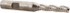 Hertel 44839462 Roughing End Mill: 1/4" Dia, 3 Flutes, Single End, Cobalt