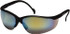 PYRAMEX SB1890S Safety Glass: Scratch-Resistant, Polycarbonate, Gold Lenses, Full-Framed, UV Protection