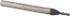 Accupro EM95994701 Square End Mill: 3/64'' Dia, 9/64'' LOC, 1/8'' Shank Dia, 1-1/2'' OAL, 2 Flutes, Solid Carbide