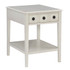 L. POWELL ACQUISITION CORP. ODP2603 Powell Southam Side Table, 26inH x 20inW x 24inD, Cream
