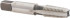 Union Butterfield 6006824 Standard Pipe Tap: 1/16-27, NPT, Semi Bottoming, 4 Flutes, High Speed Steel, Bright/Uncoated