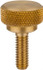 Morton Machine Works 5192 Brass Thumb Screw: 1/4-20, Knurled Head