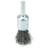 Weiler 10004 End Brushes: 1/2" Dia, Steel, Crimped Wire