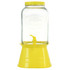 GIBSON OVERSEAS INC. Gibson Home 995117490M  Chiara 2-Gallon Mason Cold Drink Dispenser, Yellow