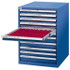 LISTA TCC-4-FTB-CB Tool Crib Steel Storage Cabinet: 28-1/4" Wide, 28-1/2" Deep, 41-3/4" High