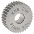 MSC KNS-214 Standard Knurl Wheel: 3/4" Dia, 90 ° Tooth Angle, 14 TPI, Straight, High Speed Steel