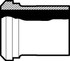 VNE 14WL-6L3.0 Sanitary Stainless Steel Pipe Long Welding Ferrule: 3", Bevel Seat Connection