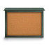 United Visual Products UVDSB5240-WOODG Enclosed Cork Bulletin Board: 52" Wide, 40" High, Cork, Natural Tan
