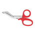ACME UNITED CORPORATION 10098 Acme United Stainless Steel Office Snips, 7in, Red/Stainless Steel