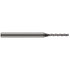 Harvey Tool 33624 Square End Mill: 0.024'' Dia, 0.192'' LOC, 1/8'' Shank Dia, 2-1/2'' OAL, 3 Flutes, Solid Carbide