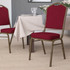 FLASH FURNITURE FDC01GV3169  HERCULES Series Crown Back Stacking Banquet Chair, Burgundy/Goldvein