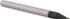 Accupro 14797042 Square End Mill: 0.022" Dia, 0.033" LOC, 4 Flutes, Solid Carbide