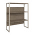 BUSH INDUSTRIES INC. HYH236MH Bush Business Furniture Hybrid 43inH Bookcase Hutch, Modern Hickory, Standard Delivery