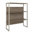 BUSH INDUSTRIES INC. Bush Business Furniture HYH236MH  Hybrid 43inH Bookcase Hutch, Modern Hickory, Standard Delivery