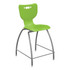 MOORECO INC Hierarchy 53221-HGRN  4-Leg School Stool, 30in, Green/Chrome