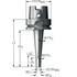 Sandvik Coromant 8291049 Shrink-Fit Tool Holders & Adapters; Shank Type: Modular Connection ; Shank Diameter (Decimal Inch): 2.4804 ; Shank Diameter (mm): 63.00 ; Modular Connection Size: HSK63A ; Overall Length (mm): 120.00 ; Overall Length (Decimal