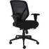 SP RICHARDS Lorell 40212  Executive Mesh High-Back Office Chair - Black Fabric Seat - Black Mesh Back - High Back - 5-star Base - Armrest - 1 Each