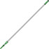 UNGER INDUSTRIAL, LLC UNGEZ400 Unger OptiLoc 2-Section Extension Pole, 13-1/8ft, Green/Silver