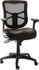 ALERA ALEEL4215 Task Chair:  Leather,  Adjustable Height,  17-1/3 to  21-2/5" Seat Height,  Black