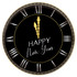 AMSCAN 431232  Happy New Years Melamine Clock Platters, 13-1/2in, Black, Set Of 4 Platters