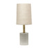 ALL THE RAGES INC LHT-5000-KK Lalia Home Antique Brass Concrete Table Lamp, 18-1/2inH, Khaki Shade/Cement Base