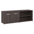 BUSH INDUSTRIES INC. Bush Business Furniture HYS160SG-Z  Hybrid Low Storage Cabinet With Doors And Shelves, 21-1/4inH x 59-3/16inW x 15-3/4inD, Storm Gray, Standard Delivery