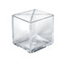 AZAR DISPLAYS 556348  Deluxe Cube Bins, Small Size, 4in x 8in x 8in, Clear, Pack Of 4