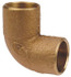 NIBCO B056000 Cast Copper Pipe 90 ° Close Rough Elbow: 1-1/4" x 1" Fitting, C x C, Pressure Fitting