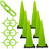 Mr. Chain 97214-6 Traffic Cone & Chain Kit: Plastic, Safety Green, 50' Long, 2" Wide