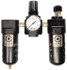 Coilhose Pneumatics 26FRL2-DG FRL Combination Unit: 1/4 NPT, Compact, 3 Pc Filter-Regulator-Lubricator with Pressure Gauge