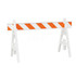 Plasticade 203W-A8EG Traffic Barricades; Barricade Height (Inch): 40 ; Barricade Width (Inch): 29 ; Reflective: Yes ; Compliance: None