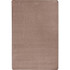 JOY CARPETS & CO. 80Q-09 Joy Carpets Kid Essentials Solid Color Rectangle Area Rug, Endurance, 6ft x 9ft, Taupe