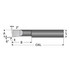 Scientific Cutting Tools B360600R Corner Radius Boring Bar: 0.36" Min Bore, 0.6" Max Depth, Right Hand Cut, Submicron Solid Carbide
