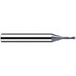 Fraisa X6534082 Corner Radius End Mill: 0.8 mm Dia, 0.80 mm LOC, 25 deg Helix, TiAlN & AlCrN Coated, Corner Radius End, Centercutting Series MicroX