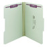 SMEAD MFG CO 2K503-1&3 Smead Pressboard Fastener Folders With SafeSHIELD Coated Fasteners, 1in Expansion, Legal Size, 100% Recycled, Gray/Green, Box Of 25