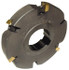Cutting Tool Technologies DASC-170 Indexable Slotting Cutter: 1/2" Cutting Width, 4" Cutter Dia, Arbor Hole Connection, 1" Hole