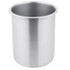 VOLLRATH 78740 Food Storage Container: Stainless Steel, Round