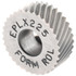 MSC EPLX225 Standard Knurl Wheel: 1/2" Dia, 90 ° Tooth Angle, 25 TPI, Diagonal, Cobalt