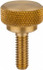 Morton Machine Works 5190 Brass Thumb Screw: 1/4-20, Knurled Head