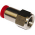 Norgren C02260628 Push-To-Connect Tube to Female & Tube to Female BSPP Tube Fitting: Female Adapter, Straight, 1/4" Thread