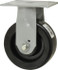 Fairbanks N32-5-MCP Rigid Top Plate Caster: Phenolic, 5" Wheel Dia, 2" Wheel Width, 1,000 lb Capacity, 6-1/2" OAH