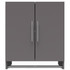AMERIWOOD INDUSTRIES, INC. Ameriwood Home 4126408COM  Camberly 2-Door Wall Cabinet With Hanging Rod, 26-15/16inH x 23-1/2inW x 15-3/8inD, Gray