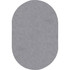 JOY CARPETS & CO. 80SS-12 Joy Carpets Kids Essentials Oval Area Rug, Endurance, 7-1/2ft x 12ft, Silver